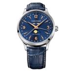 Louis Erard - Automatic 1931 Moon Phase Blue Leather Strap -