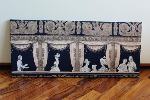 Paneel - Tesato op zijn frame met vintage Fornasetti-stof -, Antiek en Kunst, Antiek | Meubels | Stoelen en Sofa's