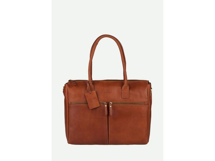 BURKELY Valerie - Laptoptas 15.6 - Leer - Cognac, Huis en Inrichting, Woonaccessoires | Overige, Zo goed als nieuw, Verzenden
