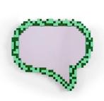 Seletti - Roberto Bruno - Pixel mirror - Message - Miroir -