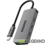 Sitecom USB-C to 4x USB-C 10Gbps Hub, Computers en Software, USB Sticks, Verzenden, Nieuw