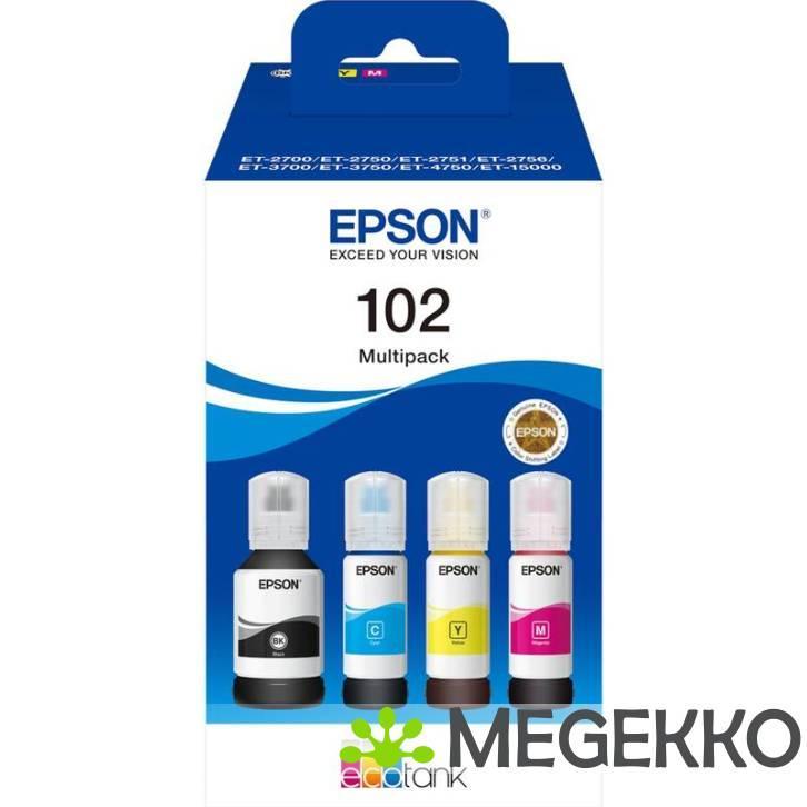 Epson EcoTank 4-colour multipack T 102 T 03R6, Computers en Software, Overige Computers en Software, Nieuw, Verzenden