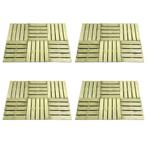 vidaXL 24 st Terrastegels 50x50 cm hout groen, Doe-het-zelf en Bouw, Verzenden, Nieuw