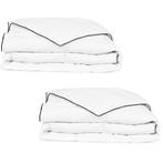 vidaXL Winterdekbedden 2 st 140x200 cm dons, Huis en Inrichting, Slaapkamer | Beddengoed, Verzenden, Nieuw
