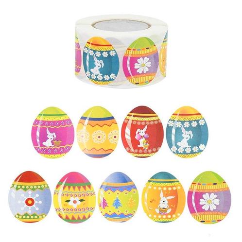 500 Stickers Labels Verrassingsei 3*4 cm B01 Sluitsticker, Huis en Inrichting, Woonaccessoires | Kunstplanten en Kunstbloemen