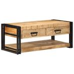 vidaXL Salontafel 90x50x38 cm massief ruw mangohout, Huis en Inrichting, Tafels | Salontafels, Verzenden, Nieuw