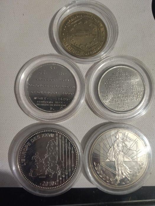 Frankrijk. 5 Médailles (Zonder minimumprijs), Postzegels en Munten, Munten en Bankbiljetten | Toebehoren