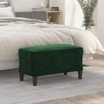 vidaXL Bankje 70x35x41 cm fluweel donkergroen, Huis en Inrichting, Verzenden, Nieuw