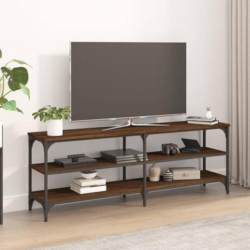 vidaXL Meuble TV chêne marron 140x30x50 cm bois, Maison & Meubles, Armoires | Mobilier de télévision, Neuf, Envoi