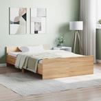 vidaXL Cadre de lit tête de lit et pied de lit chêne, Maison & Meubles, Chambre à coucher | Lits, Neuf, Verzenden