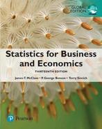 Statistics for Business and Economics, Global Edition, Boeken, Verzenden, Gelezen, James Mcclave