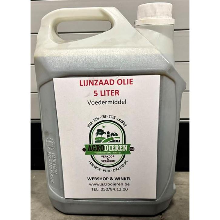 Huile de lin 5l - 100 % pure et pressée à froid, Dieren en Toebehoren, Overige Dieren-accessoires