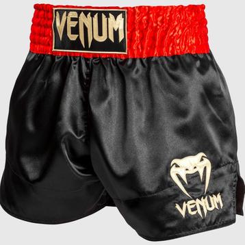 Venum Classic Muay Thai Shorts Rood Zwart Goud