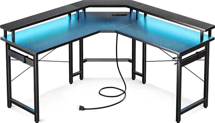 Lugia Hoekbureau Gaming Bureau - L-Vormig 130cm x 78cm x, Computers en Software, Monitoren, Zo goed als nieuw, Verzenden