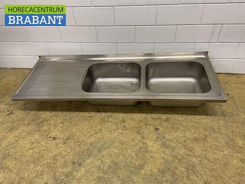 RVS Spoelblad Dubbele spoelbakken 200 x 70 cm Horeca, Zakelijke goederen, Horeca | Meubilair en Inrichting, Ophalen of Verzenden