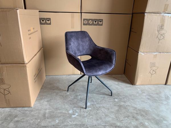 Veiling - Armstoel Nobi (set van 4) Draaibaar - Velours - An, Huis en Inrichting, Stoelen