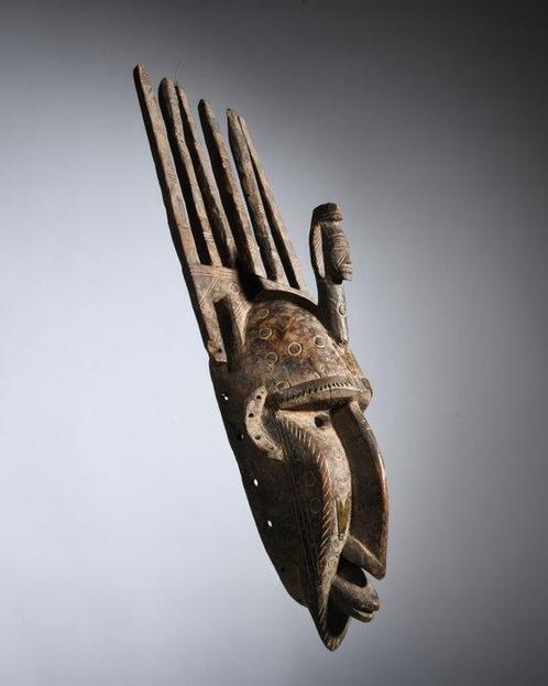 Sculpture - Masque peigne Ntomo Bambara  - Mali, Antiquités & Art, Art | Art non-occidental