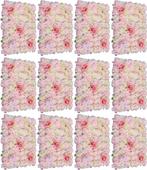 Wanddecoratie Bloemen- Kunstbloemenwand - Bloemenwand - Roze, Verzenden, Nieuw