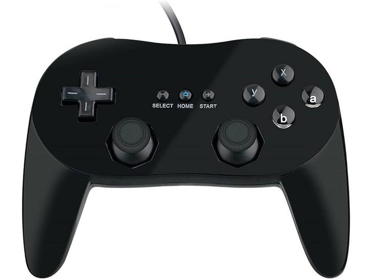 Aftermarket Classic Pro Controller voor Wii - Zwart -, Games en Spelcomputers, Spelcomputers | Nintendo Wii, Verzenden