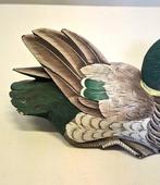 Lokeend - handgemaakt , 29cm - Hout