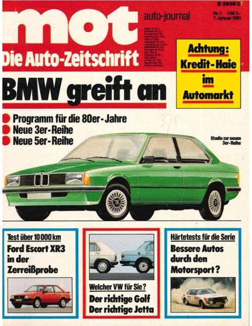 1981 MOT AUTO JOURNAL MAGAZINE 01 DUITS, Boeken, Auto's | Folders en Tijdschriften, Ophalen of Verzenden