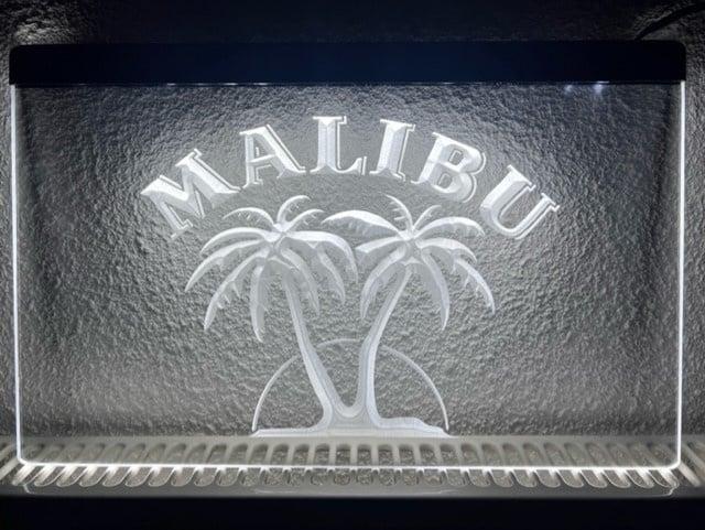 Malibu neon bord lamp LED verlichting reclame lichtbak, Huis en Inrichting, Lampen | Overige, Nieuw, Verzenden