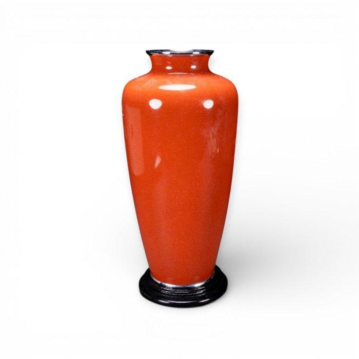 Japanse cloisonné-vaas met lelie-motief — Antieke, Antiek en Kunst, Antiek | Overige Antiek