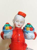 Beeld, hatpin holder bell boy - 17 cm - Porselein
