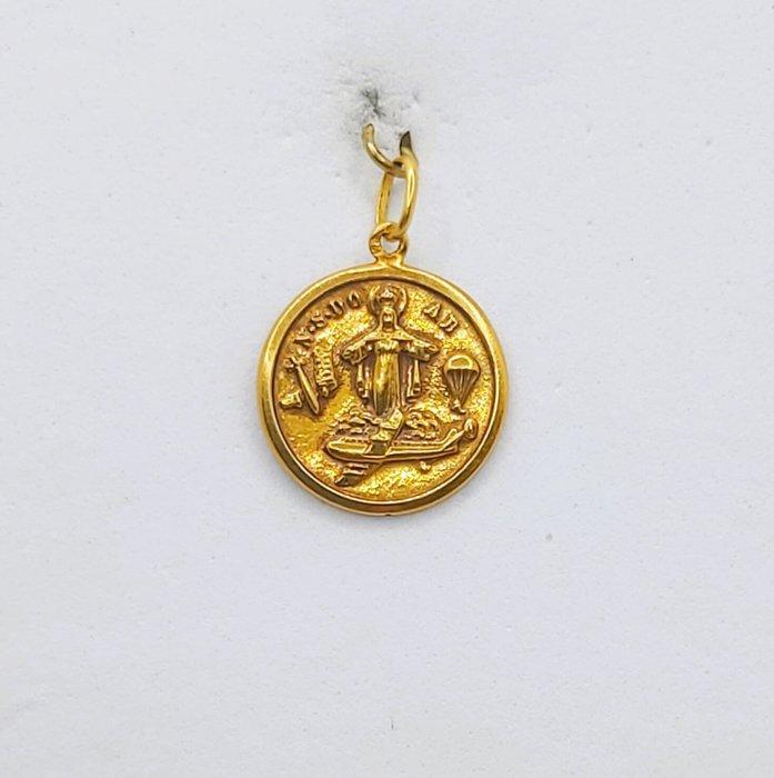 Medaille hanger - 19.2 kt. Geel goud - Onze Lieve Vrouw van, Handtassen en Accessoires, Antieke sieraden