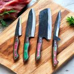 4,of kind Hand Forged in D2 Tool Steel , Unique kitchen