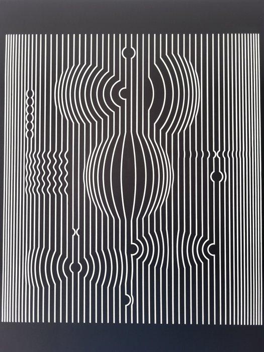 Victor Vasarely (1906-1997) - Manipur (1952)-Exemplaire rare, Antiek en Kunst, Antiek | Overige Antiek