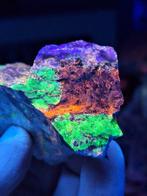 Zeldzame Garpenberg Willemit, sphaleriet, fluoriet