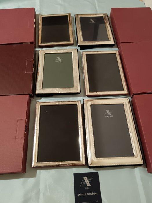 Fotolijst (6) - Gelamineerd zilver, Antiek en Kunst, Curiosa en Brocante