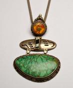 Zonder minimumprijs - Halsketting 925 zilver - blauwe, Nieuw