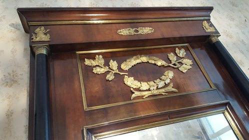 Wandspiegel - Brons, Hout, Antiek en Kunst, Antiek | Overige Antiek