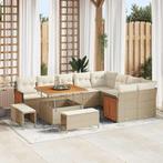 vidaXL Tuinbank Set 12 pcs Beige, Crème 100 x 100 x 71 cm, Tuin en Terras, Verzenden, Nieuw