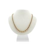 8 Krt. Jasseron schakel ketting | 47 cm (exclusief), Ophalen of Verzenden, Goud