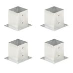 vidaXL Paalankers 4 st 121 mm gegalvaniseerd metaal