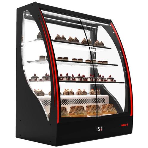 Koelvitrine | PAK | Zwart | +2°C/+6°C | Geforceerd | 4, Zakelijke goederen, Horeca | Keukenapparatuur, Nieuw in verpakking, Verzenden