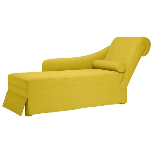 vidaXL Chaise longue met bolster en rechterarmleuning, Huis en Inrichting, Zetels | Zetels en Chaises Longues, Nieuw, Verzenden