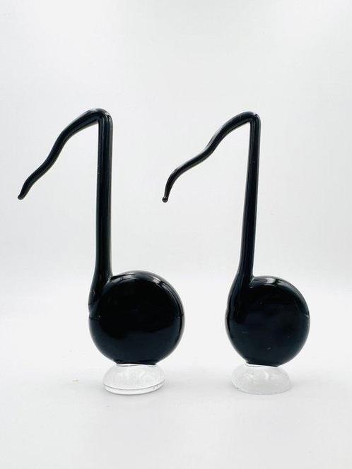 Guidotti - Sculpture, Note Musicali - 9 cm - verre de Murano, Antiek en Kunst, Antiek | Glaswerk en Kristal