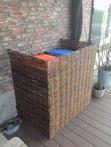 Kliko ombouw wilgentegen dubbel - Container ombouw wilg d...