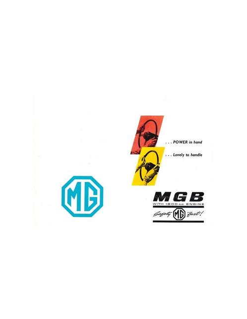1962 MG MGB BROCHURE ENGELS, Boeken, Auto's | Folders en Tijdschriften