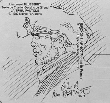 Giraud - 1 Oorspronkelijke gesigneerde tekening - Blueberry