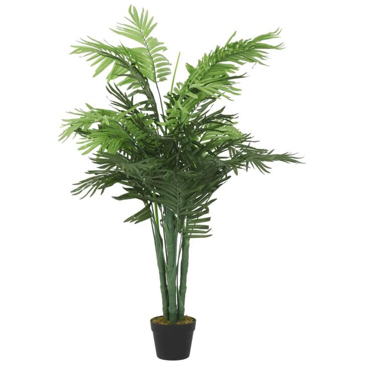 vidaXL Kunstplant palmboom 28 bladeren 120 cm groen, Huis en Inrichting, Woonaccessoires | Kunstplanten en Kunstbloemen, Nieuw