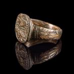 Oud-Romeins Brons magische ring (Zonder Minimumprijs), Antiek en Kunst