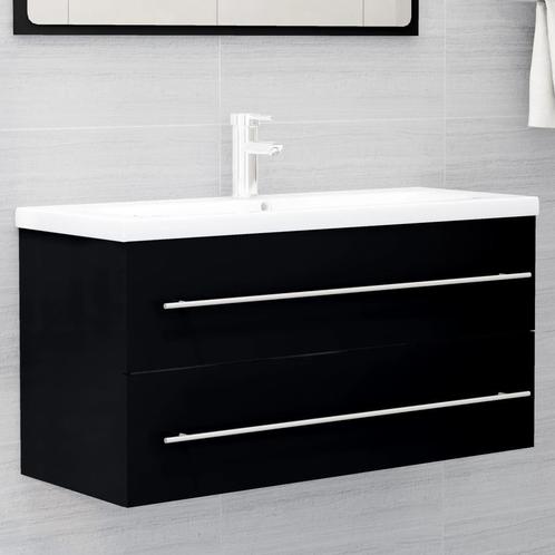 vidaXL 804719  Wastafelkast 100x38,5x48 cm bewerkt hout, Huis en Inrichting, Badkamer | Badkamermeubels, Nieuw, Verzenden