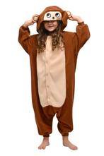 Onesie Aap Pakje 86-92 Apenpak Monkey Kostuum Bruin Pak Apen, Ophalen of Verzenden