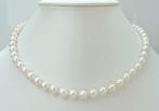 Zonder Minimumprijs - Halsketting Zilver Parel - Akoya parel, Handtassen en Accessoires, Kettingen, Nieuw