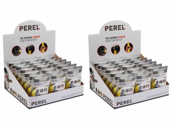 Veiling - 2x Perel display spanbanden 21-delig, Doe-het-zelf en Bouw, IJzerwaren en Bevestigingsmiddelen